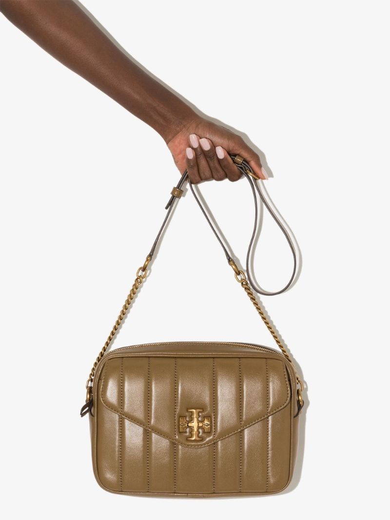 Green Kira Quilted Leather Camera Bag