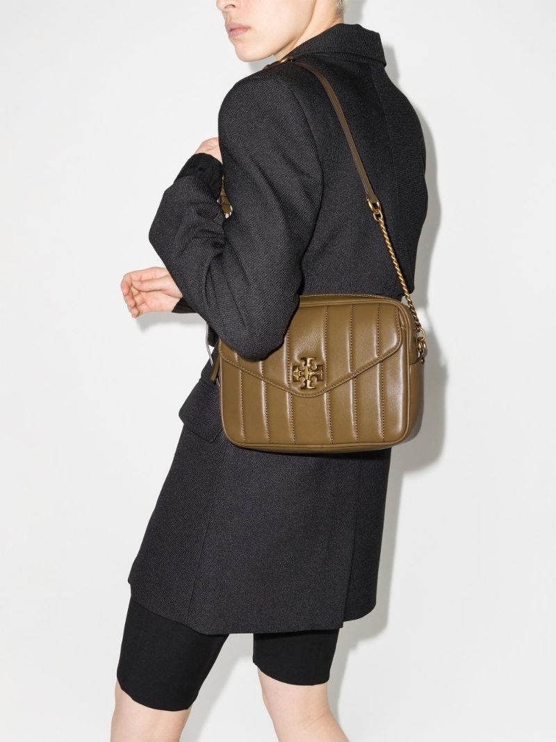 Green Kira Quilted Leather Camera Bag