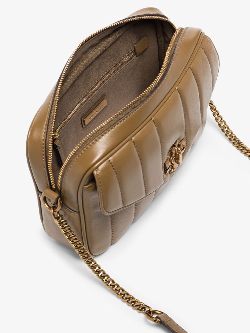 Green Kira Quilted Leather Camera Bag