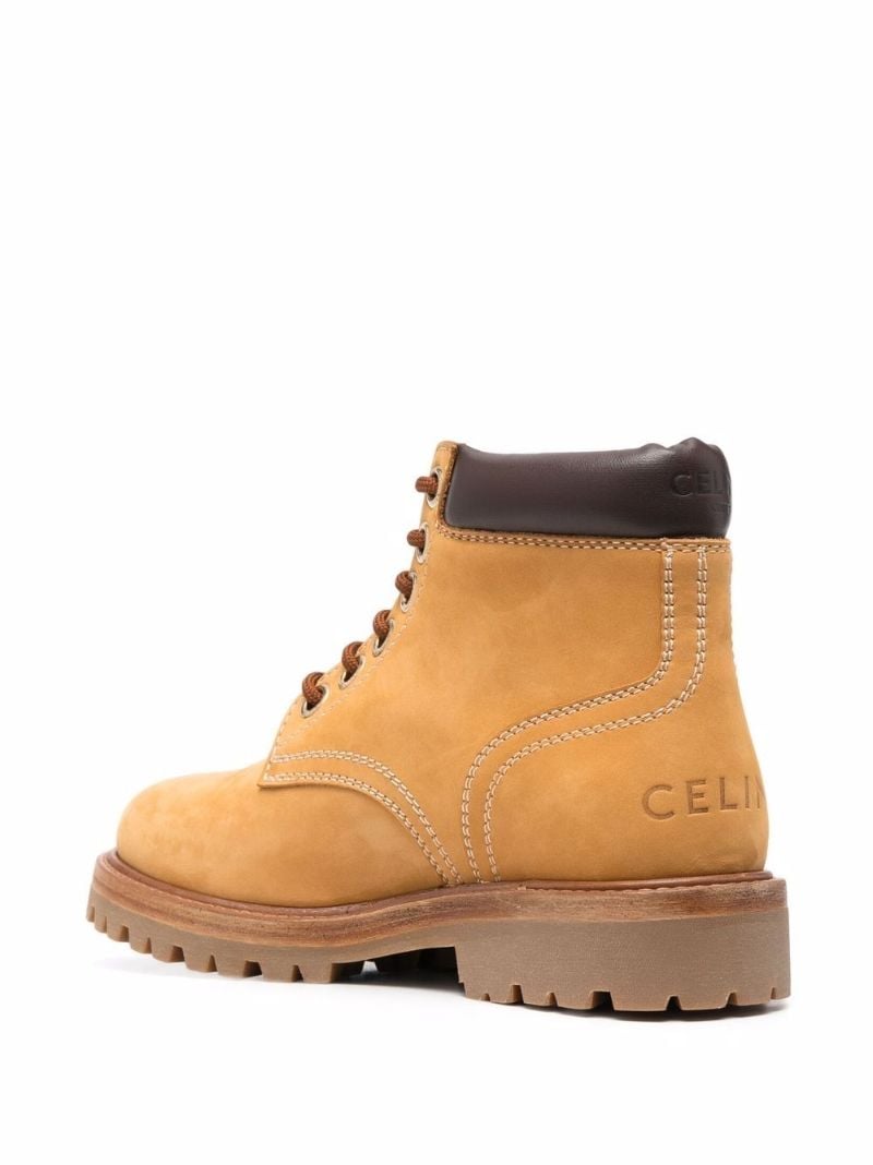 Neutral Kurt Lace-up Suede Combat Boots