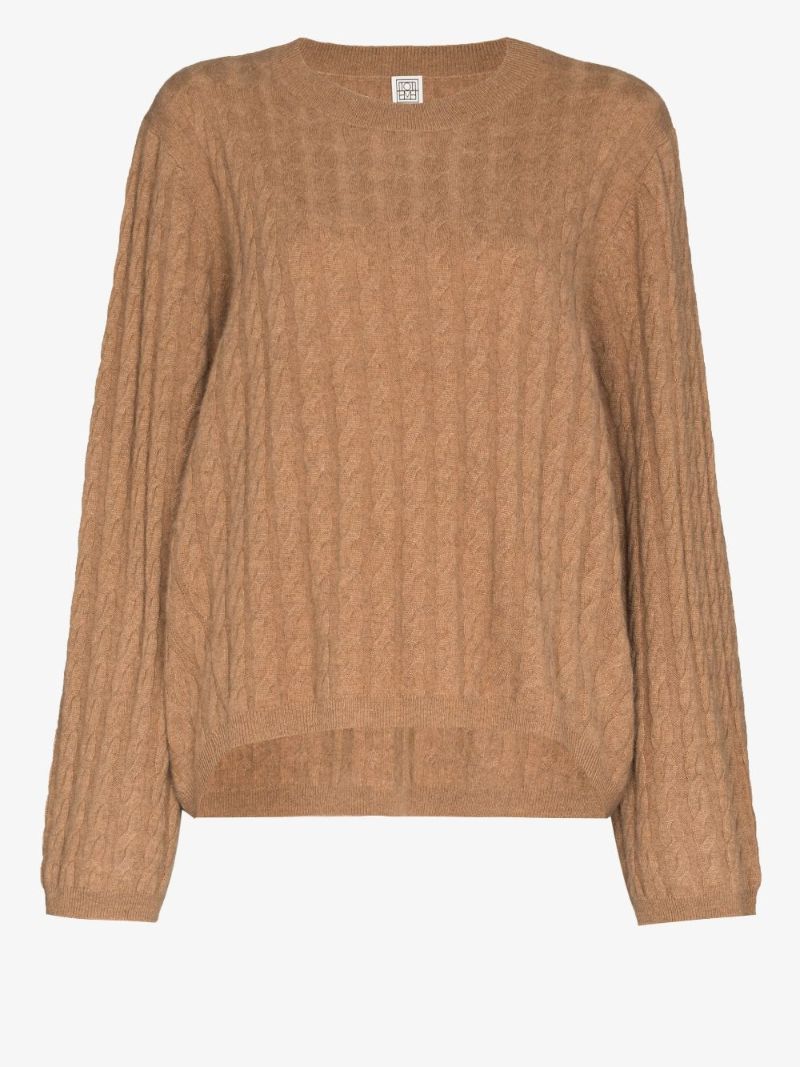 Cable Knit Cashmere Sweater