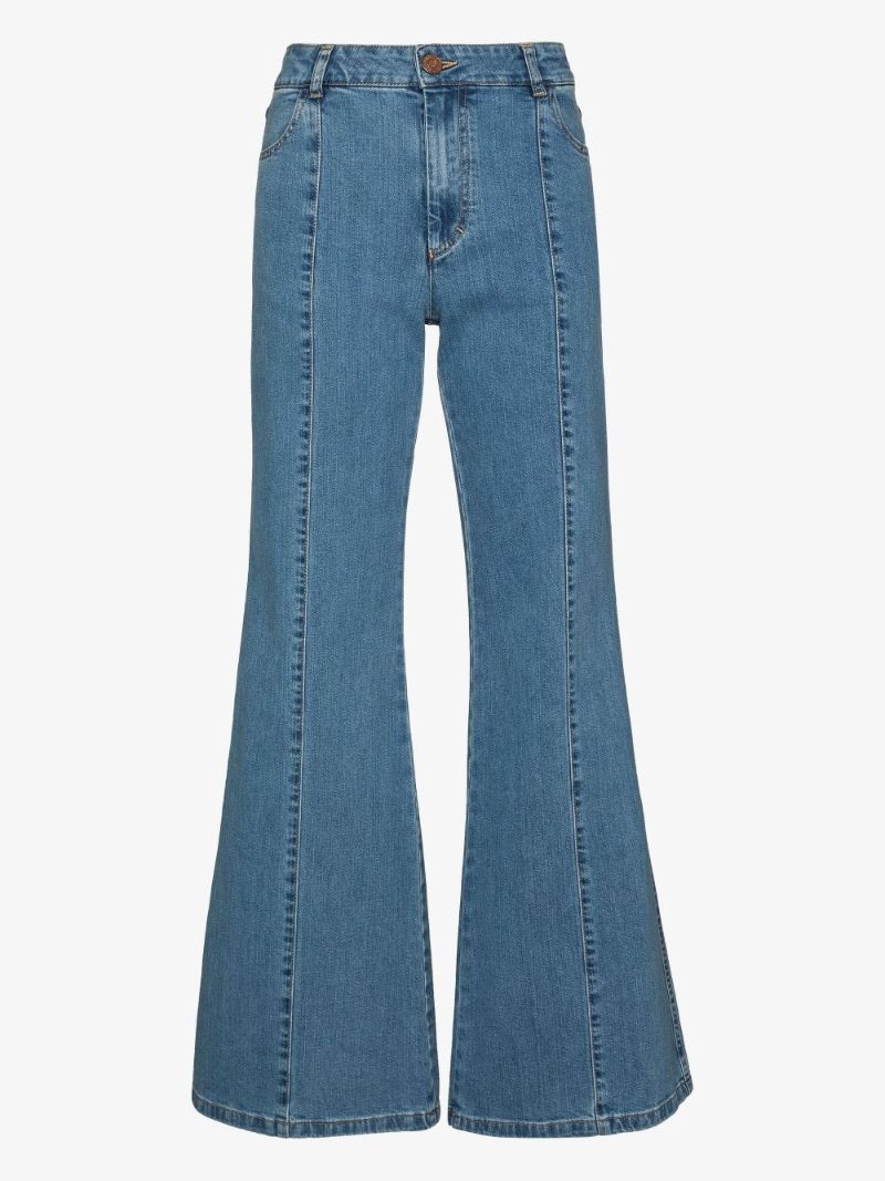 High-waisted Flared Jeans