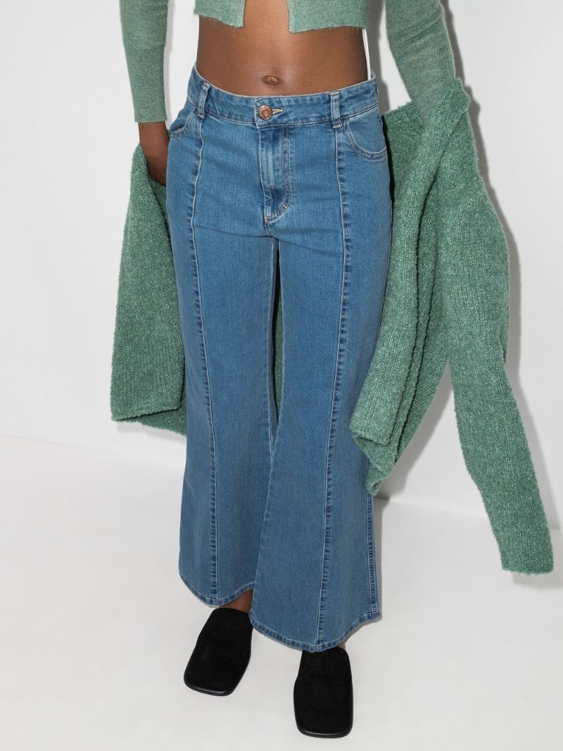 High-waisted Flared Jeans