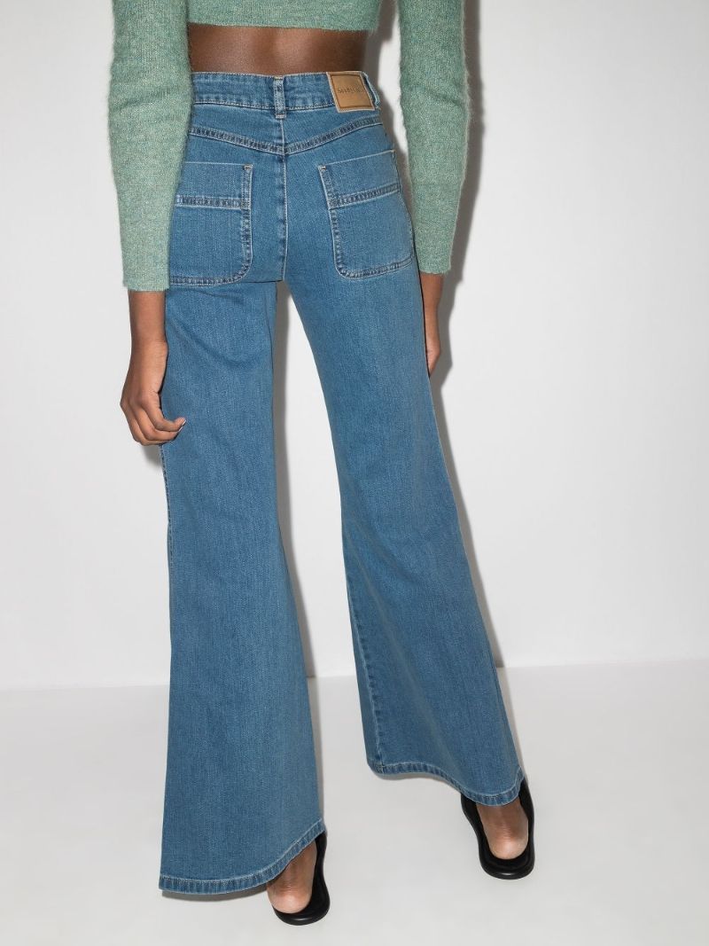 High-waisted Flared Jeans