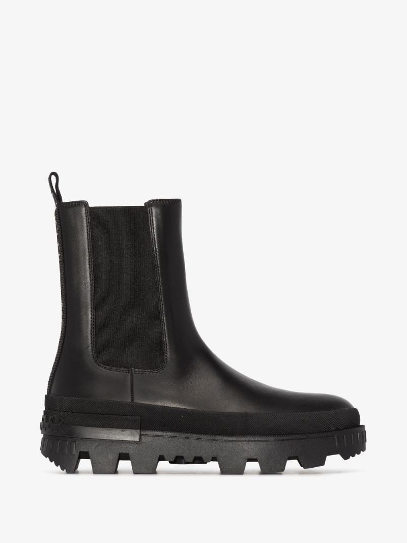 Black Coralyne Leather Chelsea Boots