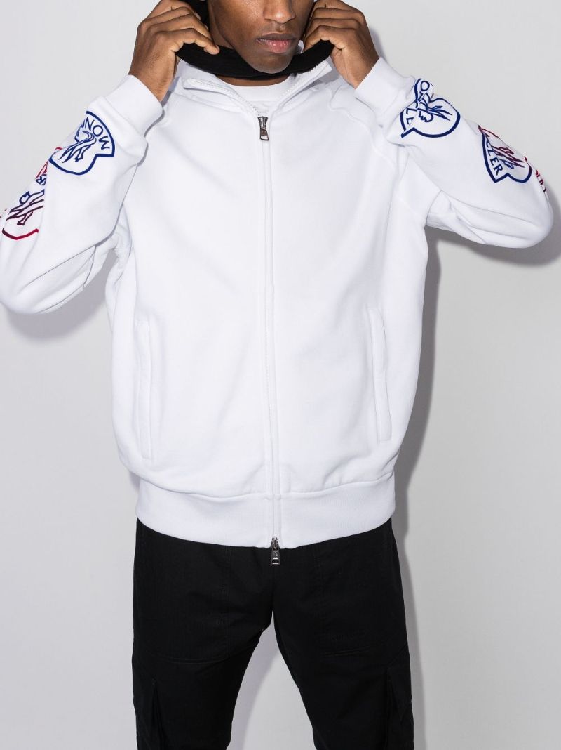 Logo Print Zip-up Cardigan