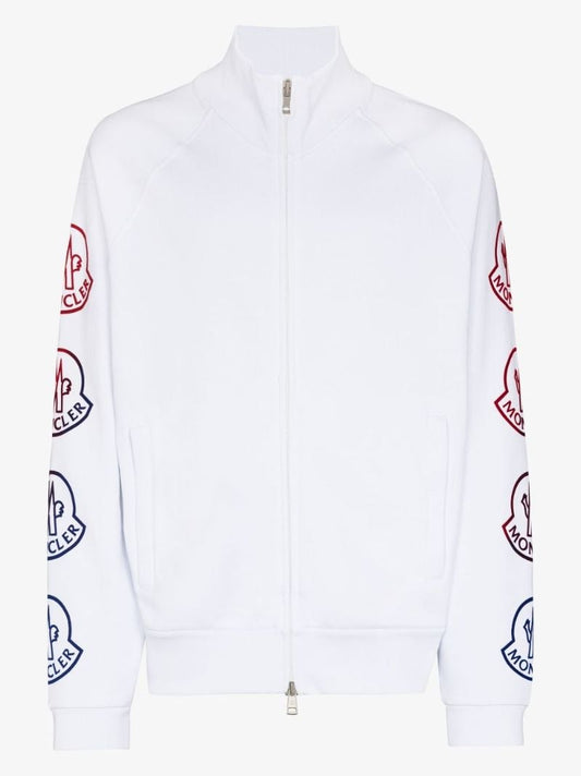 Logo Print Zip-up Cardigan