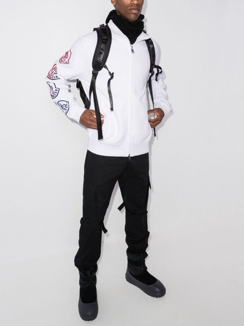 Logo Print Zip-up Cardigan