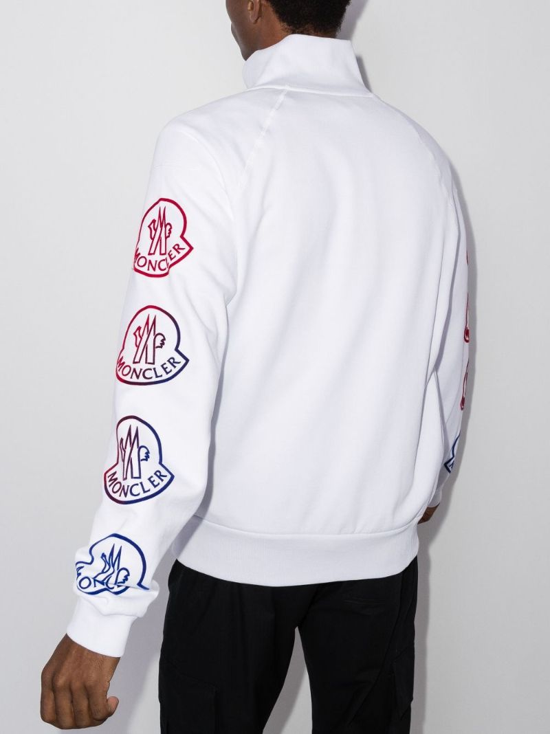 Logo Print Zip-up Cardigan