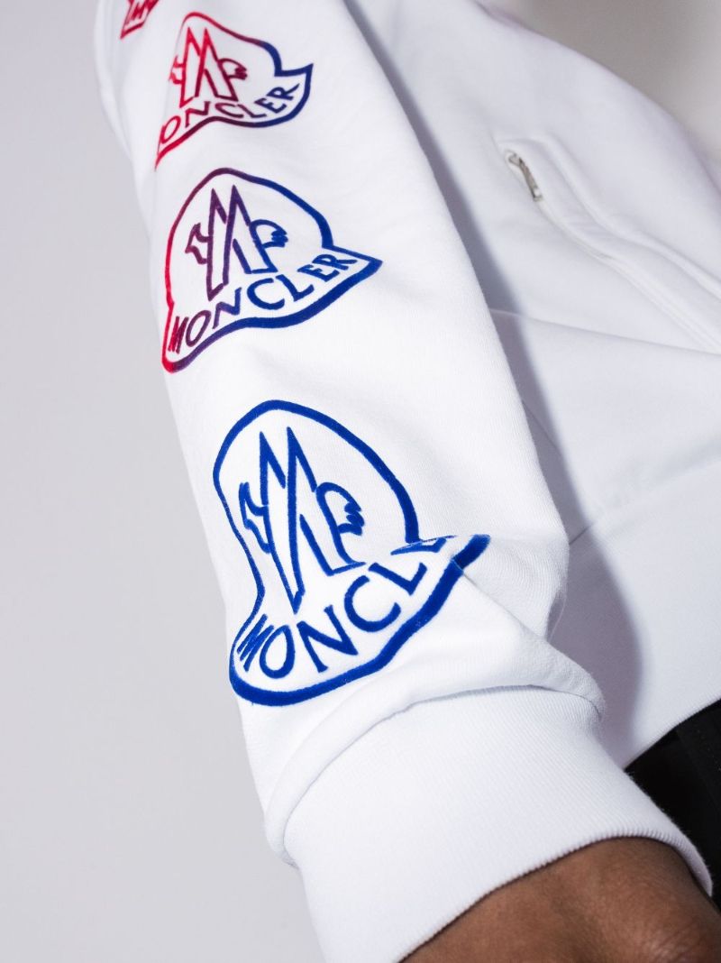 Logo Print Zip-up Cardigan