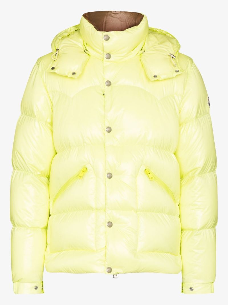 Yellow Coutard Hooded Puffer Jacket
