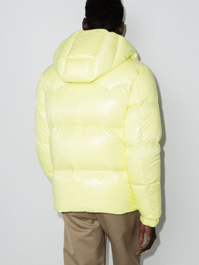 Yellow Coutard Hooded Puffer Jacket