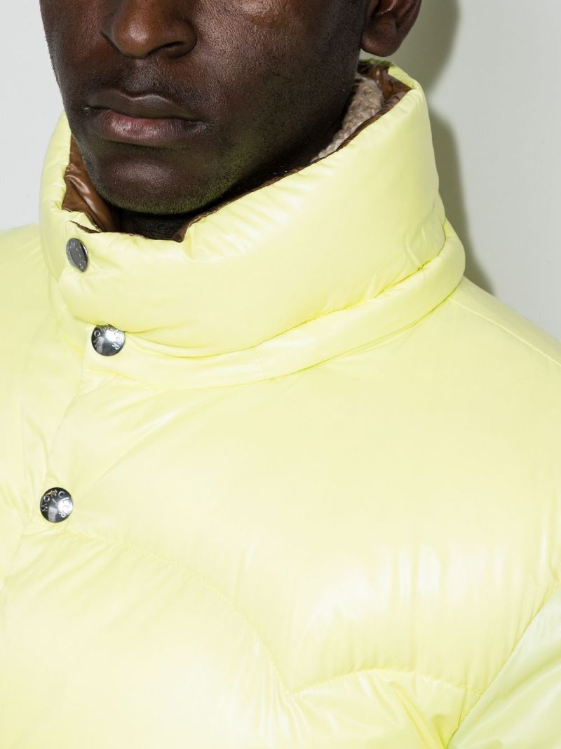 Yellow Coutard Hooded Puffer Jacket