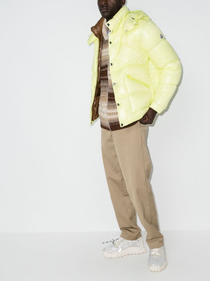 Yellow Coutard Hooded Puffer Jacket