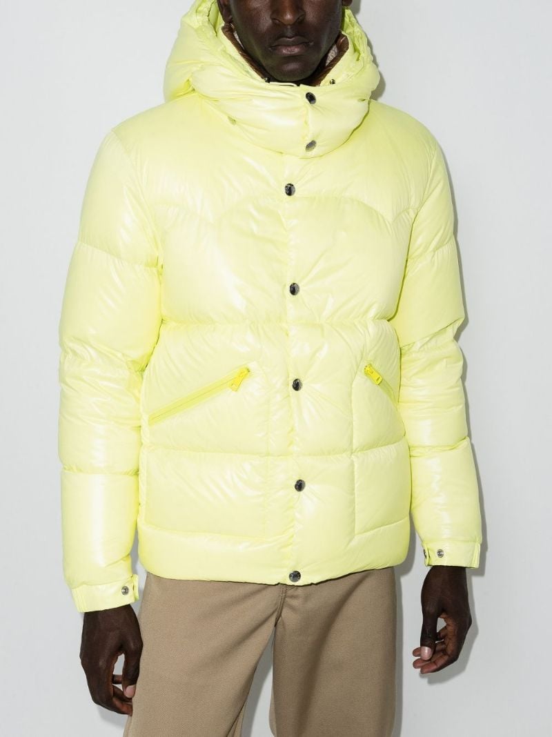 Yellow Coutard Hooded Puffer Jacket