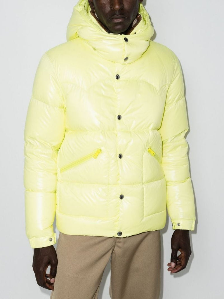 Yellow Coutard Hooded Puffer Jacket