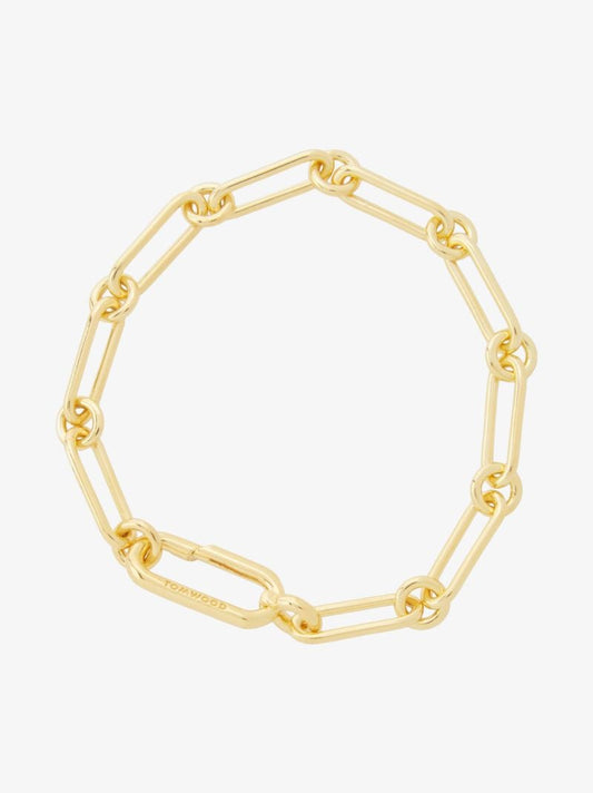 Gold-plated Box Chain Bracelet