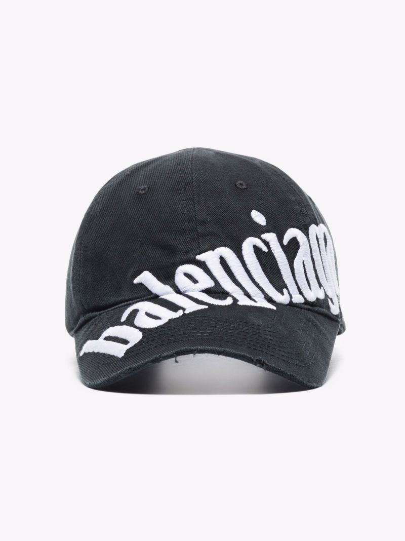 Black Diagonal Logo Baseball Cap