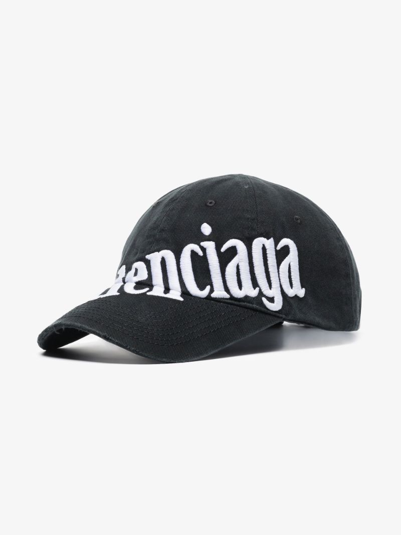 Black Diagonal Logo Baseball Cap
