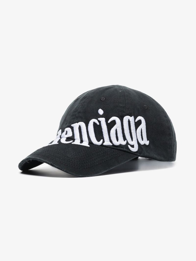 Black Diagonal Logo Baseball Cap