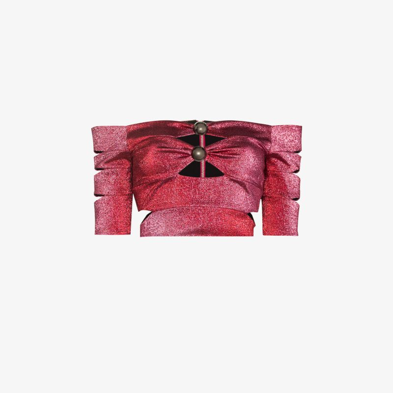 Sparkling Cutout Crop Top