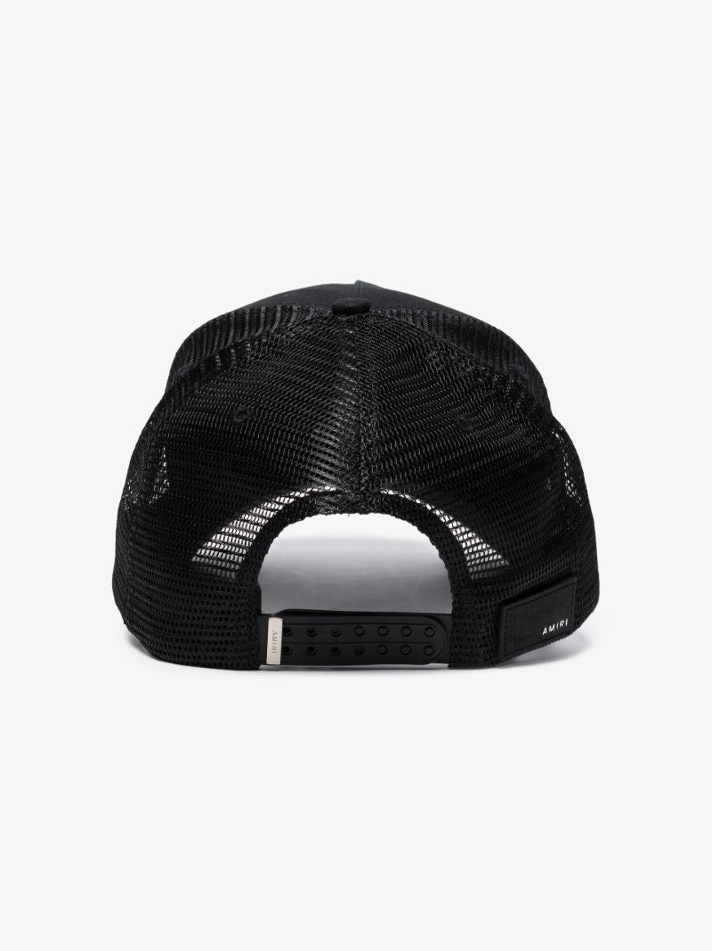Black Paint Drip M.a. Logo Trucker Hat