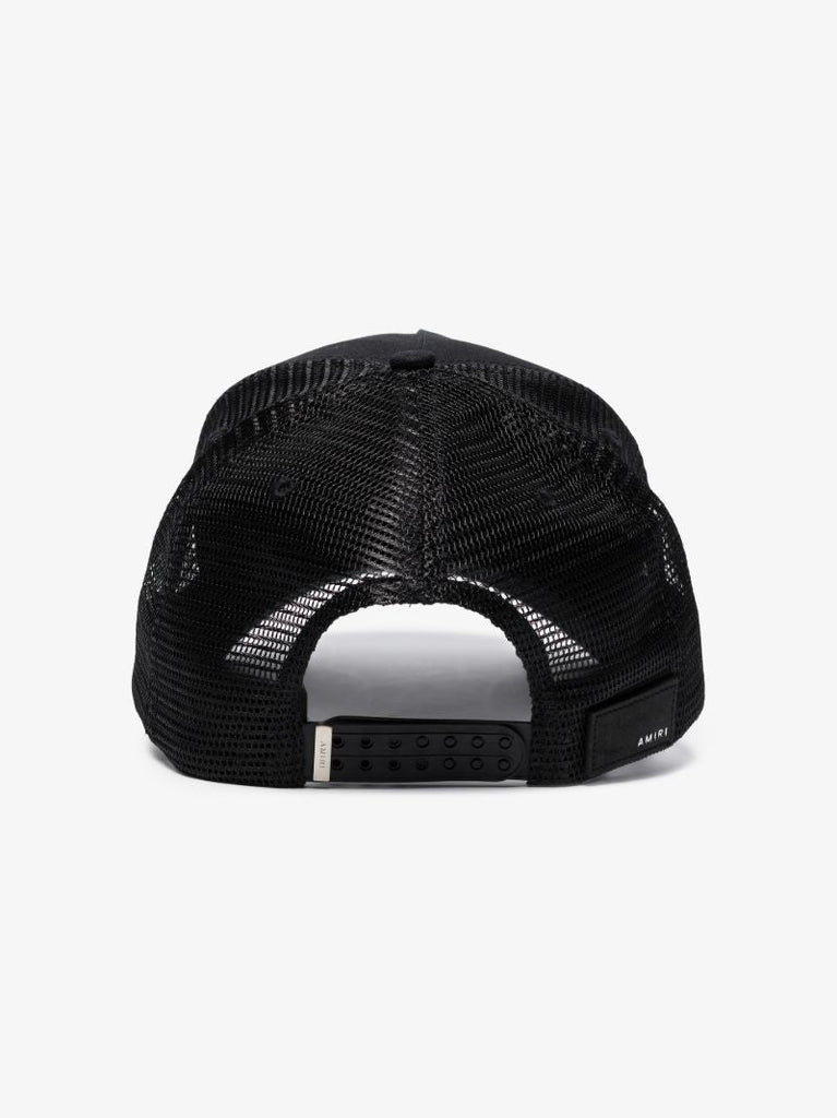 Black Paint Drip M.a. Logo Trucker Hat
