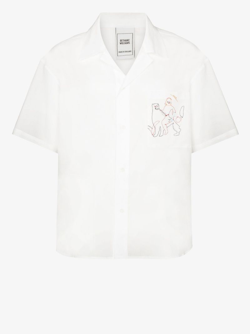 Embroidered Organic Cotton Shirt
