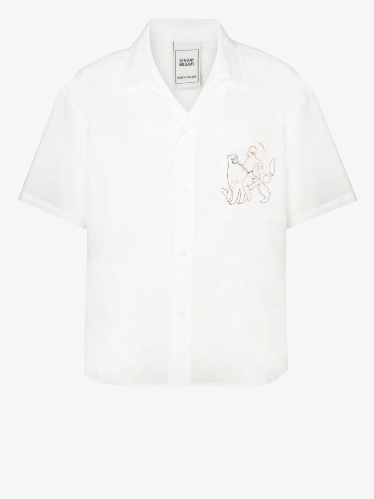 Embroidered Organic Cotton Shirt