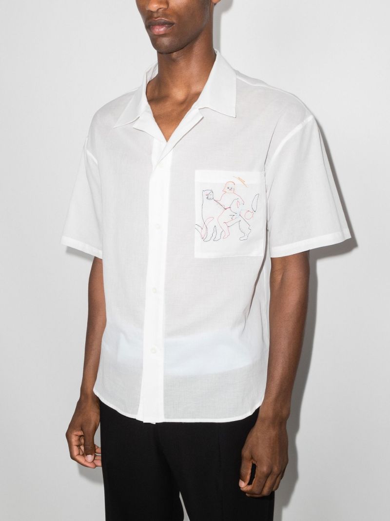 Embroidered Organic Cotton Shirt
