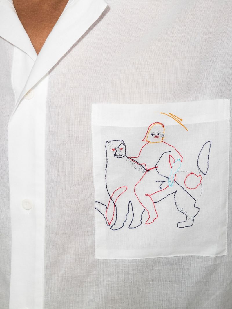 Embroidered Organic Cotton Shirt