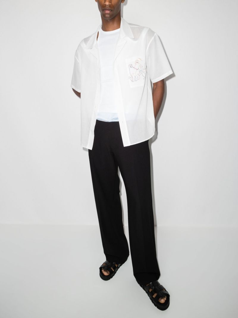 Embroidered Organic Cotton Shirt