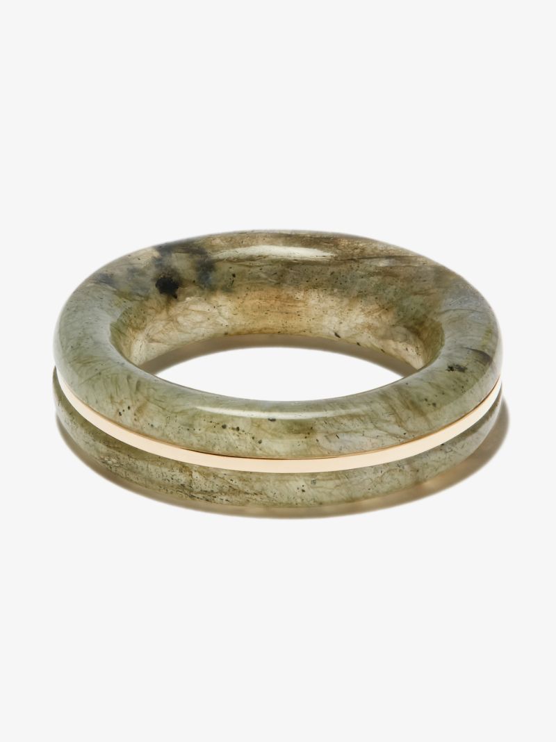 14k Yellow Gold Labradorite Ring
