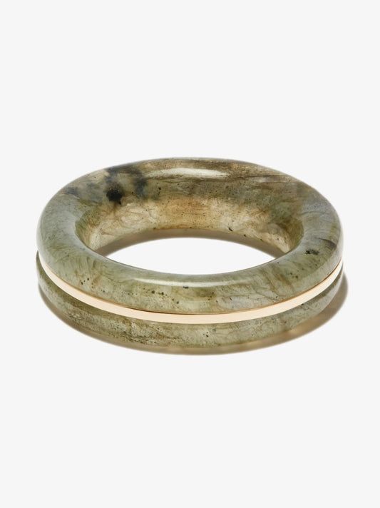 14k Yellow Gold Labradorite Ring
