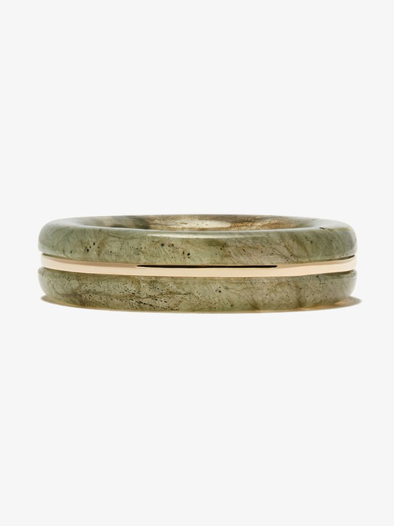 14k Yellow Gold Labradorite Ring