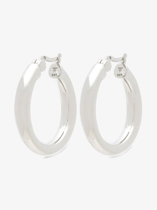 Sterling Silver Classic Medium Hoop Earrings