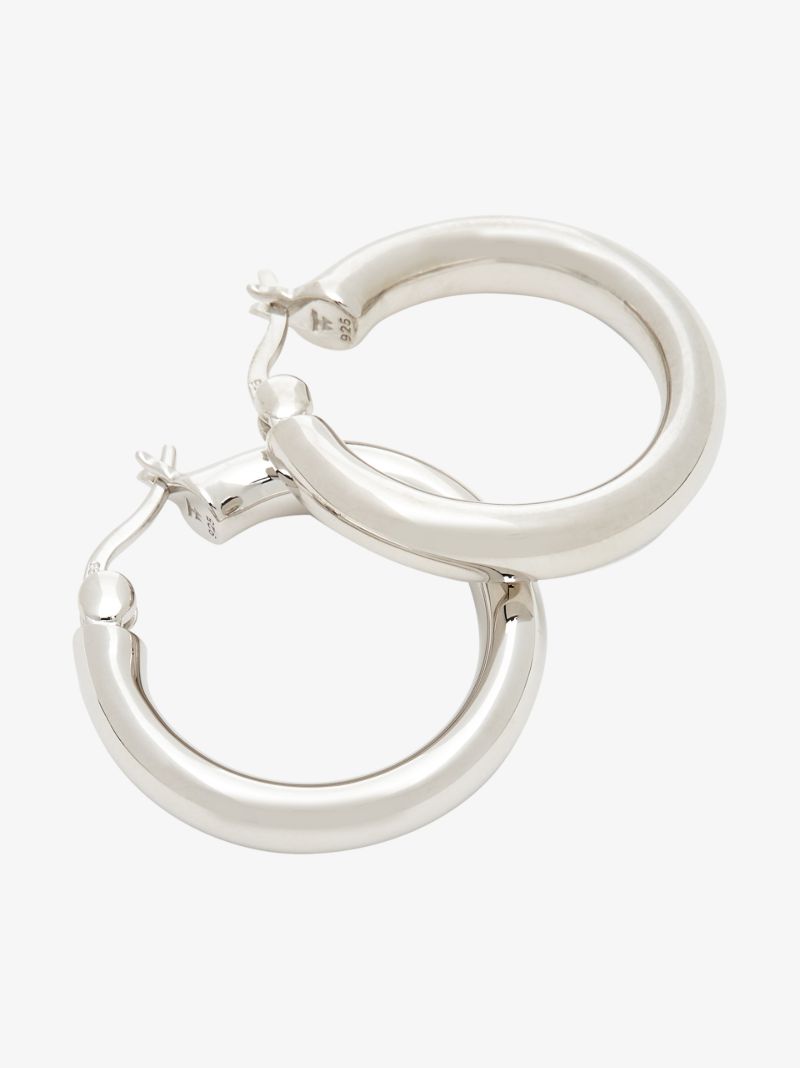 Sterling Silver Classic Medium Hoop Earrings