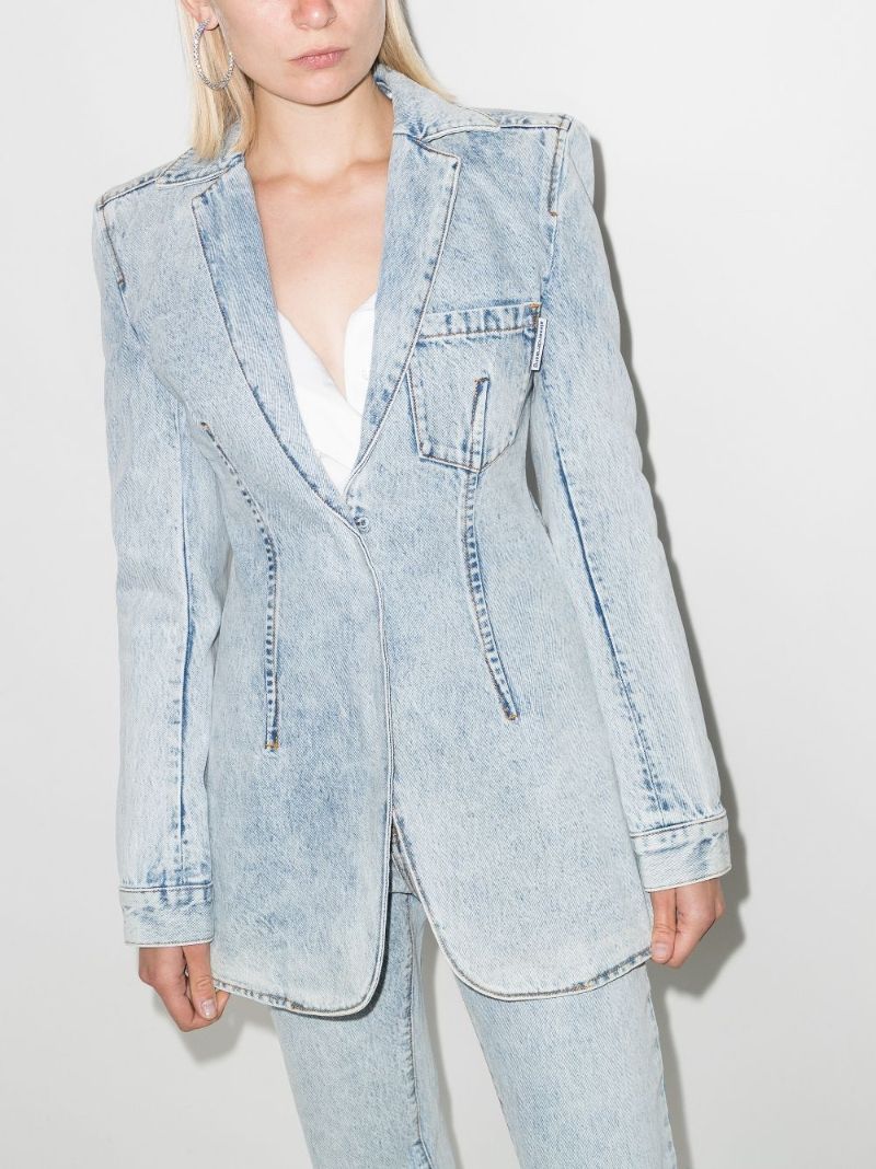 Single-breasted Denim Blazer