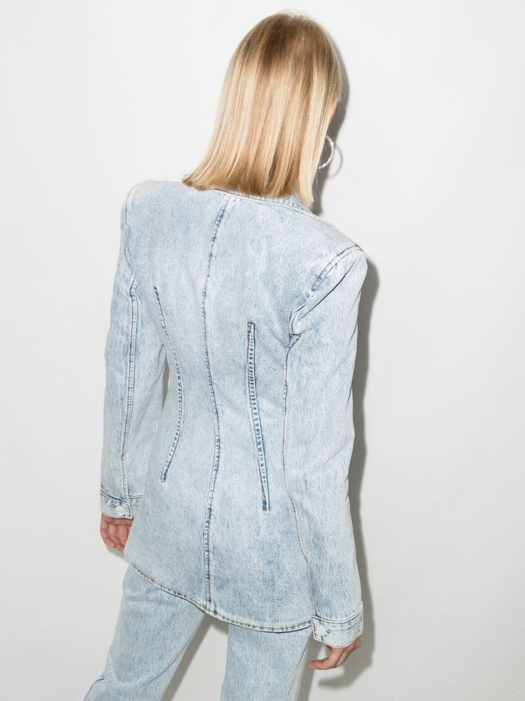 Single-breasted Denim Blazer