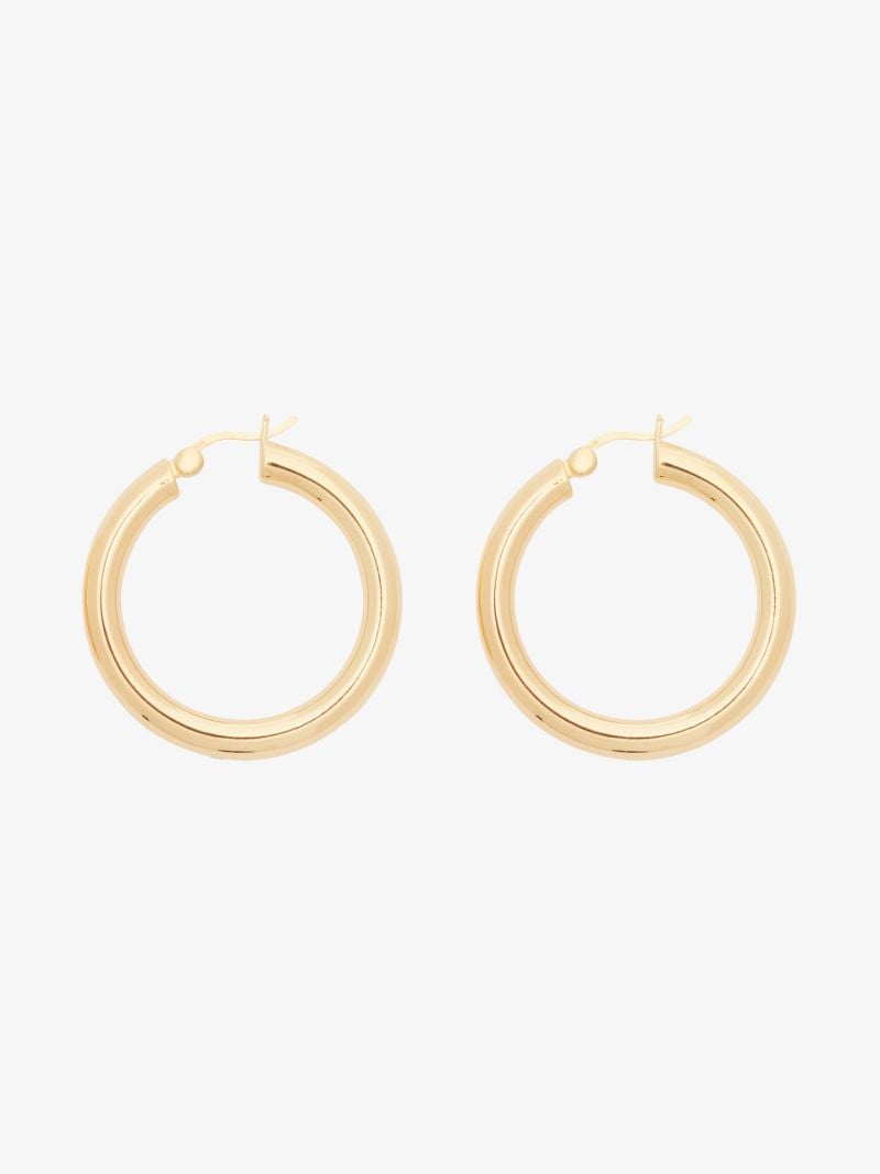 Gold-plated Classic Large Hoop Earrings