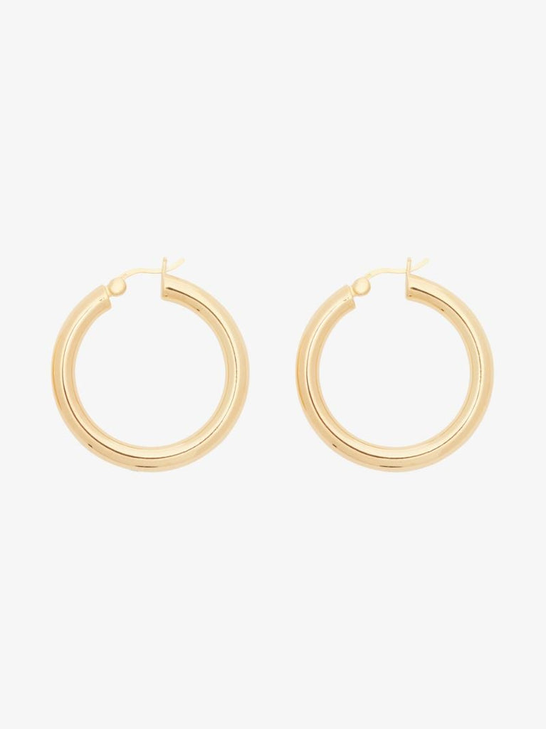 Gold-plated Classic Large Hoop Earrings