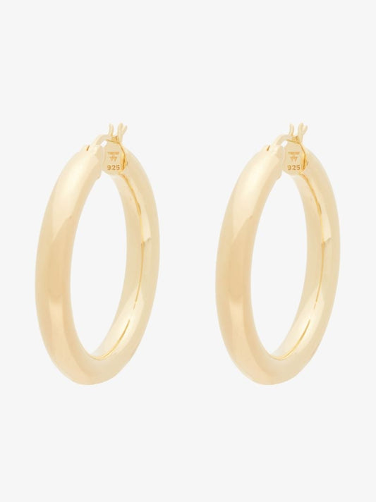 Gold-plated Classic Large Hoop Earrings