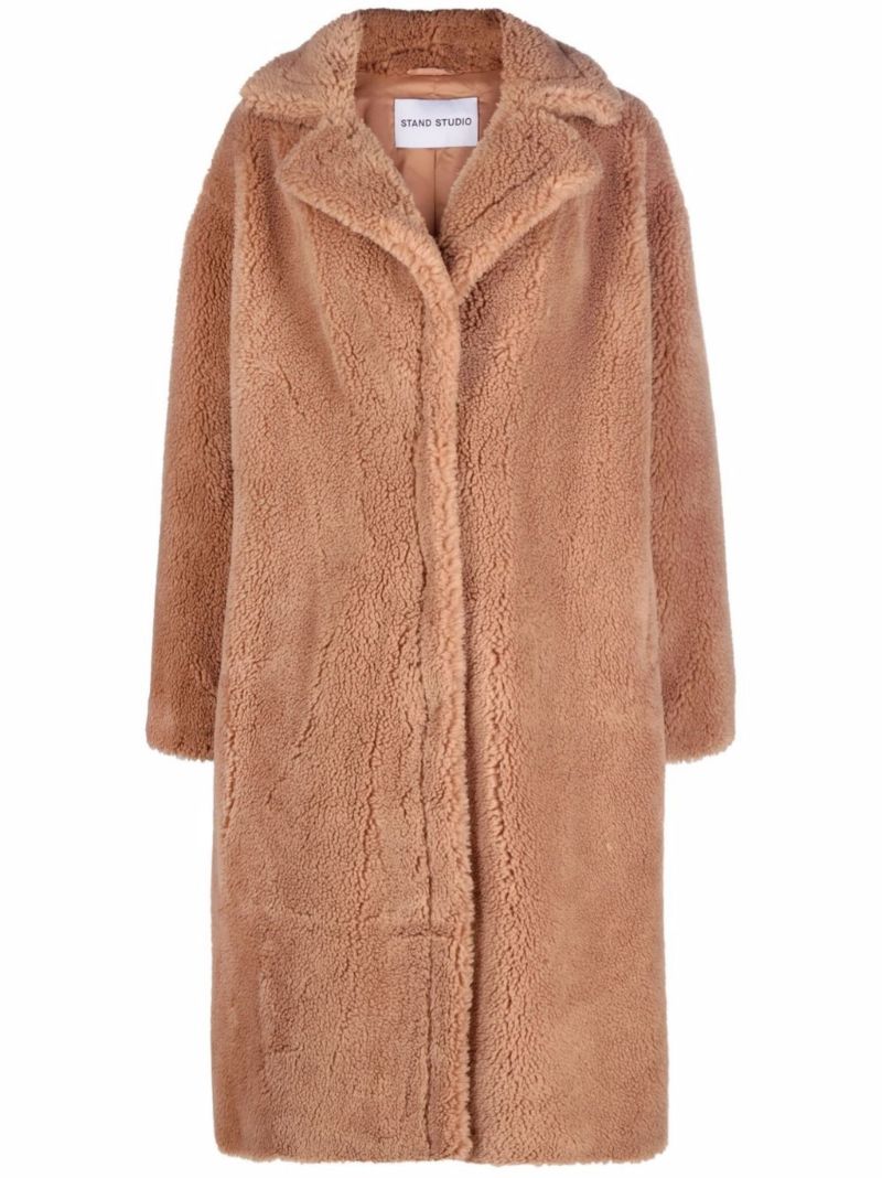 Brown Maria Faux Shearling Coat