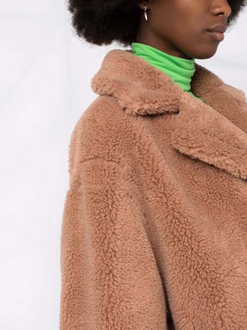 Brown Maria Faux Shearling Coat