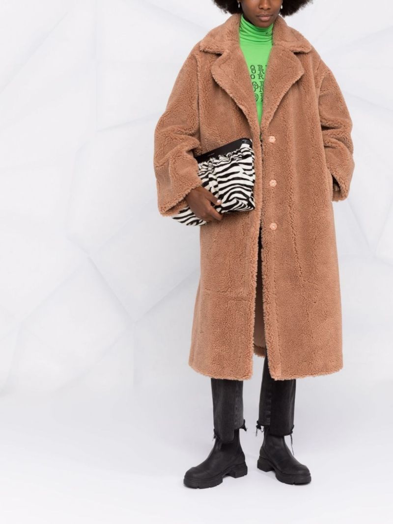 Brown Maria Faux Shearling Coat