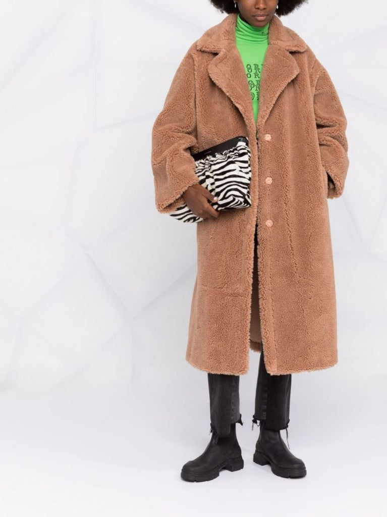 Brown Maria Faux Shearling Coat