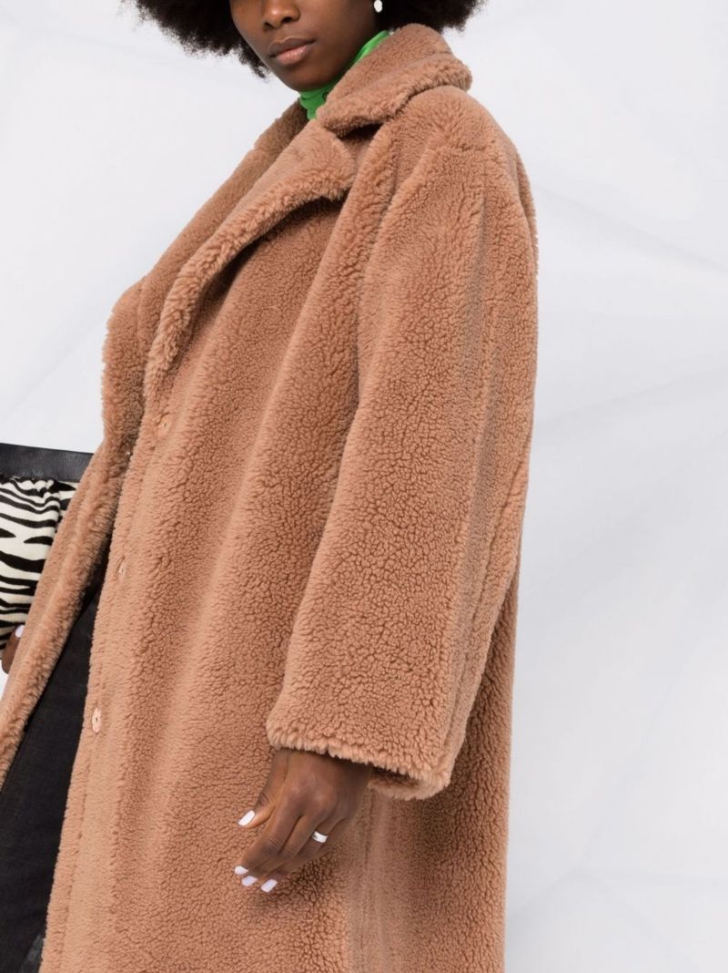 Brown Maria Faux Shearling Coat