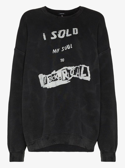 Slogan-print Cotton Sweatshirt