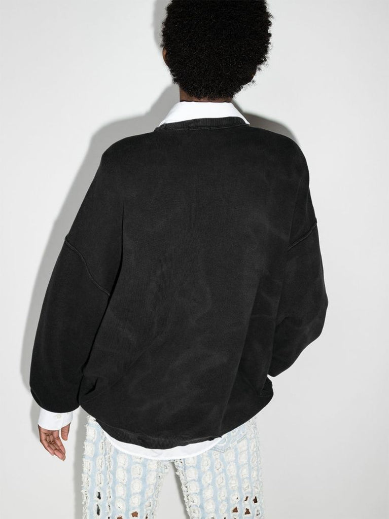 Slogan-print Cotton Sweatshirt