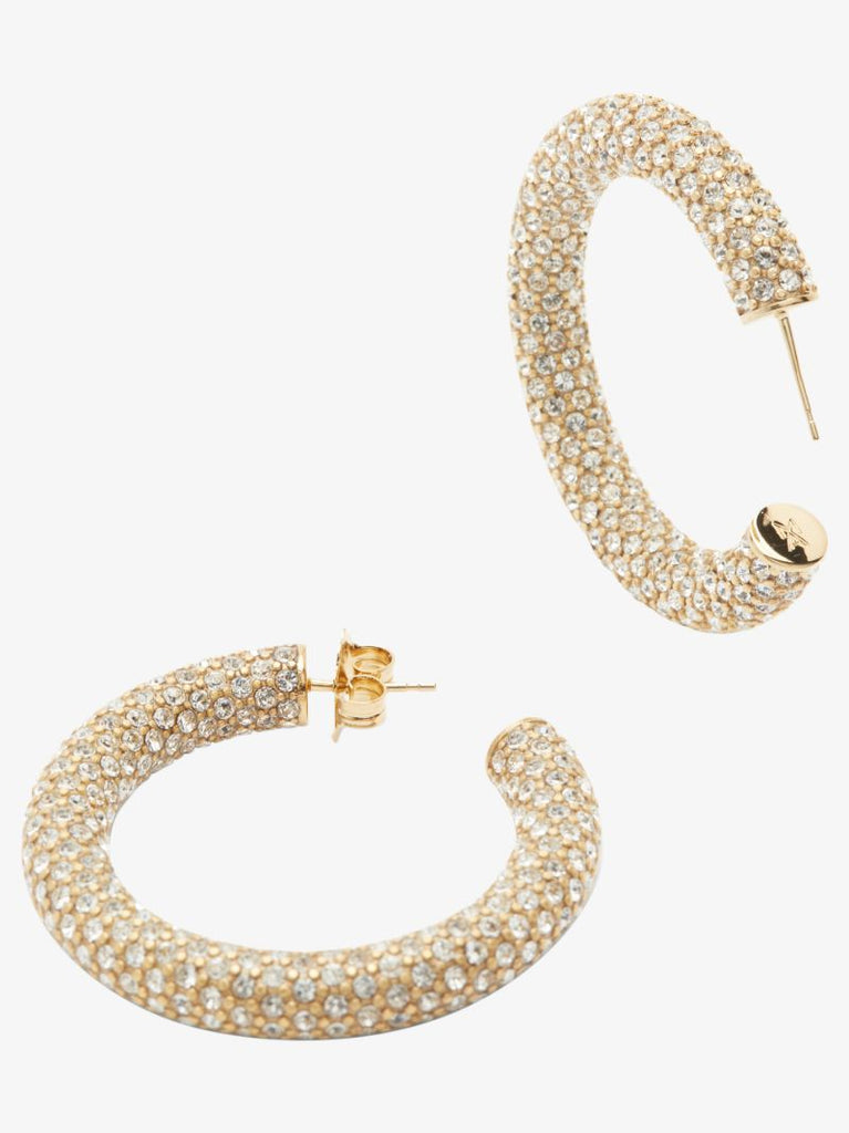 Gold-tone Cameron Crystal Hoop Earrings